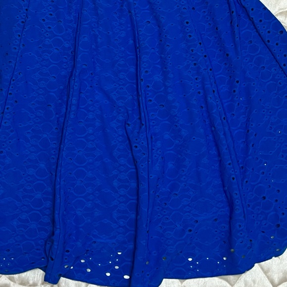 London Style Collection Short Midi Blue Dress Womens S Fully Lined Sleeveless - Picture 7 of 9